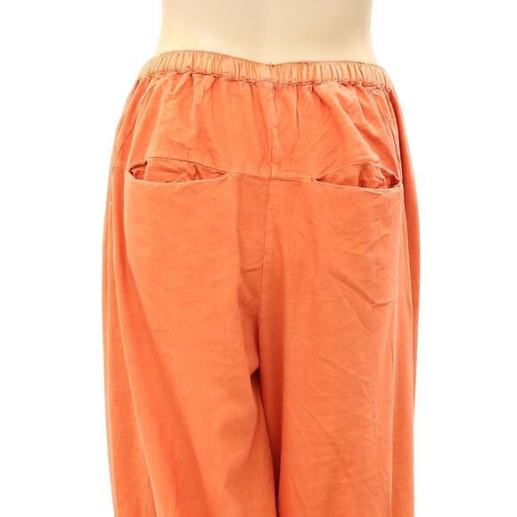 270584 Free People To The Sky Parachute Pants Pull-on Low-Rise Solid Smocked XS - Picture 8 of 8